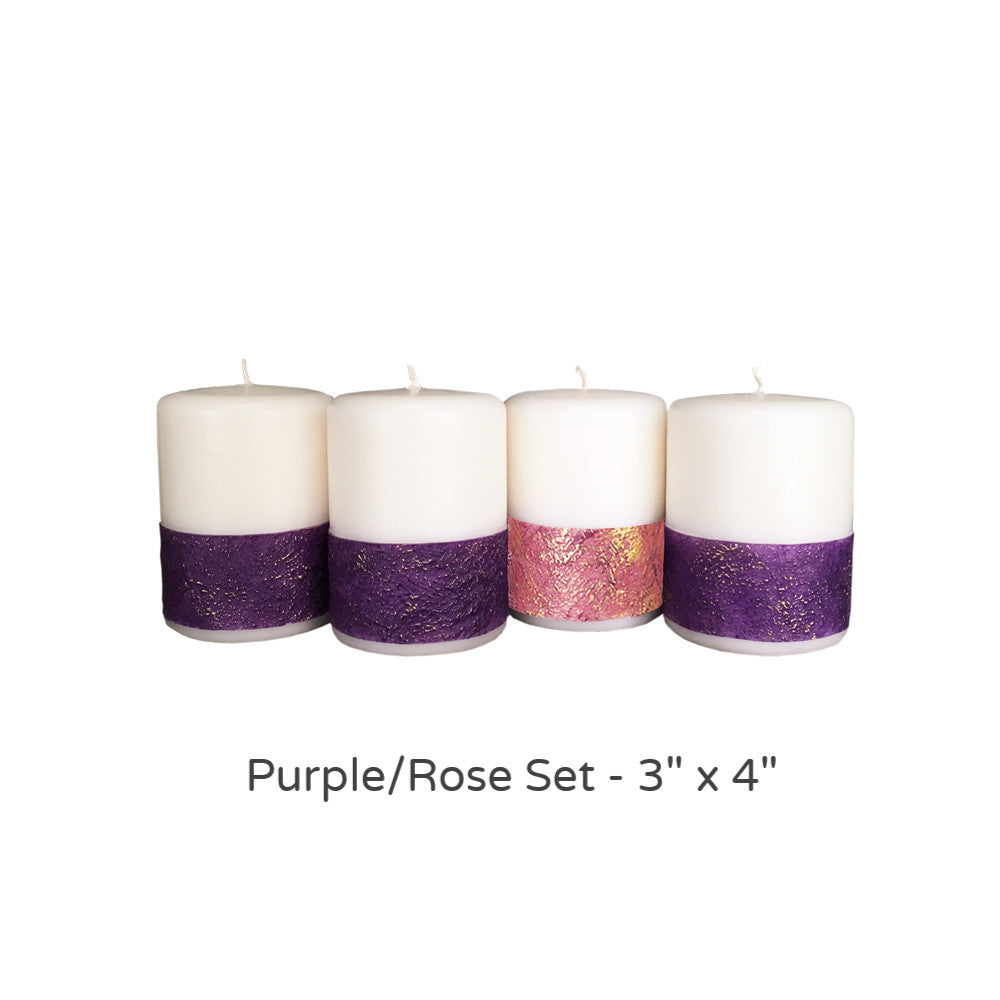 Advent Candle Set; Paraffin