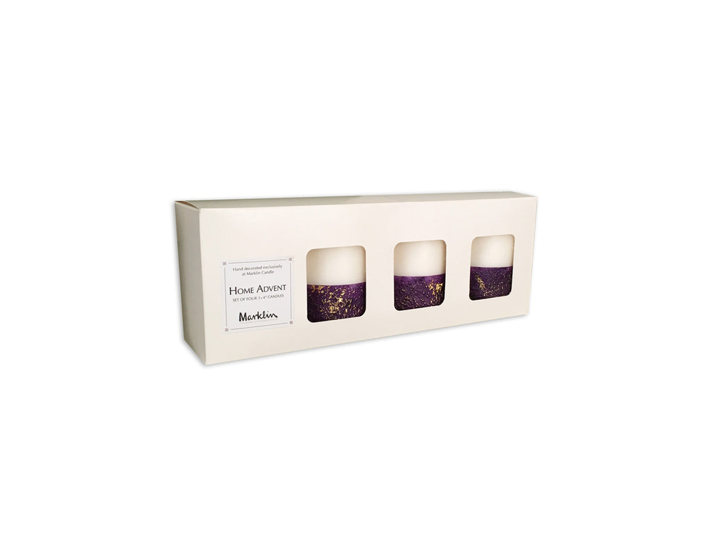 Advent Candle Set; Paraffin