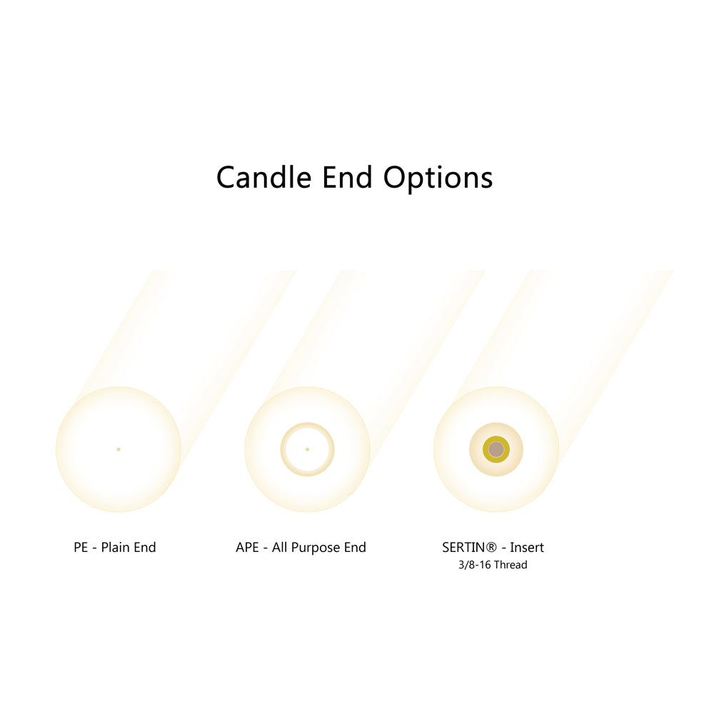 Advent Candle Set; Brushed Wax™