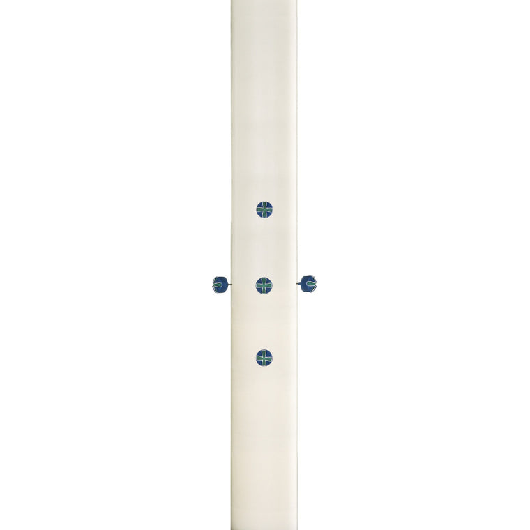 Undecorated Paschal Candle.